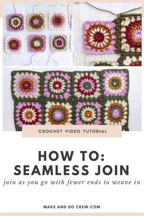 9 Ways To Join Crocheted Squares | Elimee Designs | Crochet Patterns ...
