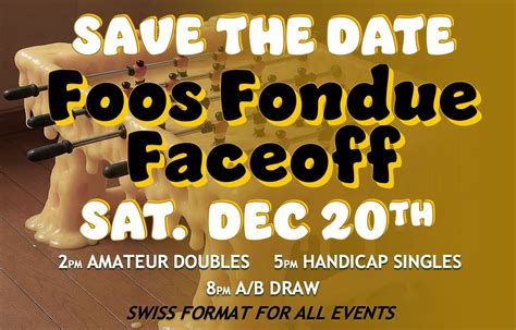 Foos Fondue Faceoff, Bobbie's Social House, Addison, 20 December 2025 ...