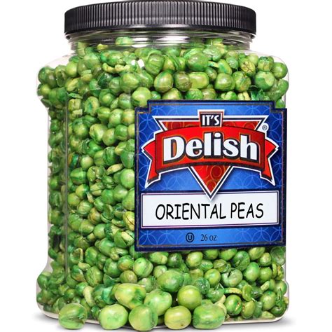 Roasted Salted Green Peas Snack - by It's Delish, 26 OZ Jumbo Container ...