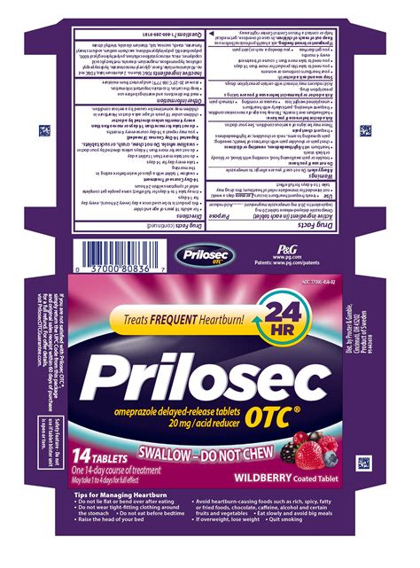DailyMed - PRILOSEC OTC- omeprazole magnesium tablet, delayed release