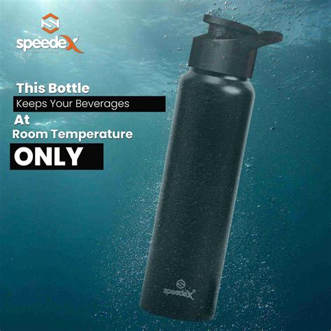 SPEEDEX Single Walled Stainless Steel Fridge Water Bottle for Home ...