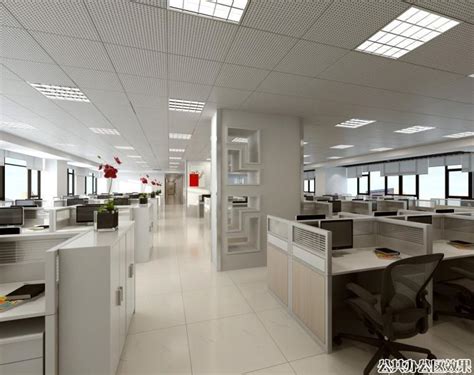 力德时代1200平米办公室装修案例效果图_CO土木在线