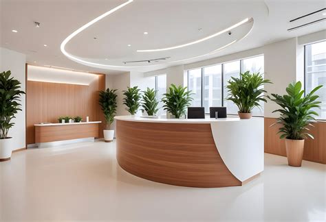 Modern Curved Reception Desk : Image Library : Interfuse