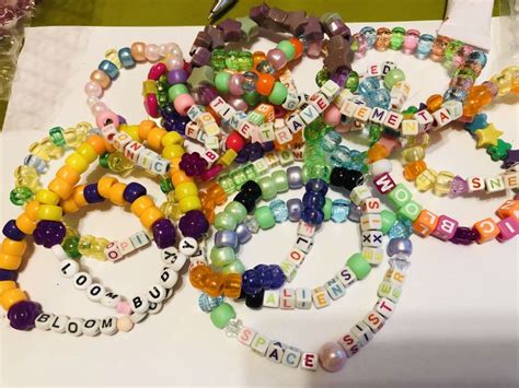 Custom Beaded Bracelet with Letters | Etsy