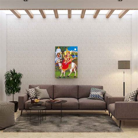 OSCANO Gel Ambe Mataji Religious Self Adhesive Digital Vinly Poster- 12 ...