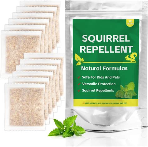 Amazon.com : YJOO Squirrel Repellent Pouches – 12 Pack Natural Rodent ...