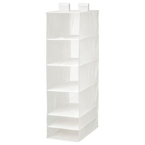 SKUBB storage with 6 compartments, white, 35x45x125 cm (13 ¾x17 ¾x49 ¼ ...