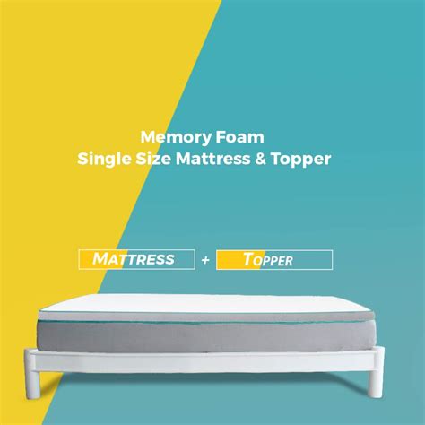 Nubliss Memory Foam Mattress and Topper Combo : Amazon.in: Home & Kitchen