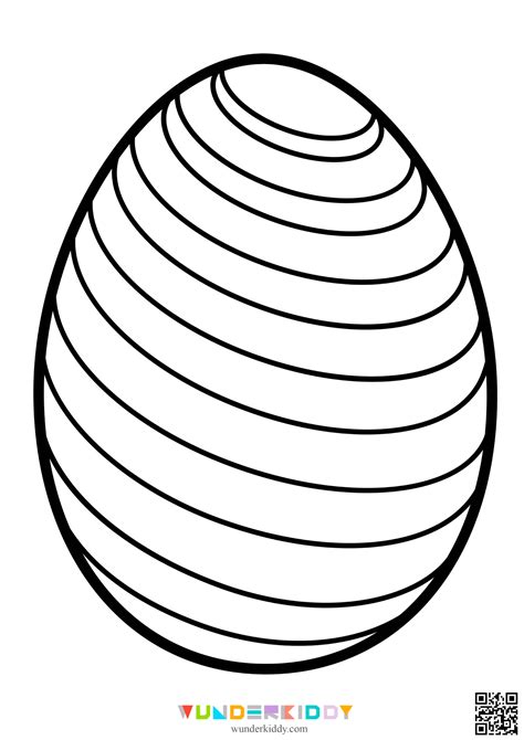 Printable Easter Egg Template and Colouring Page PDF