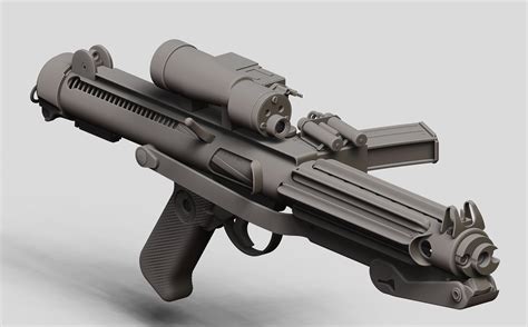 ArtStation - ANH Star Wars E-11 Blaster Rifle (A New Hope version) High ...
