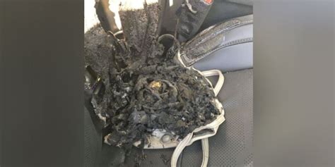 Vape battery burns through woman’s purse, destroys car