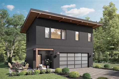Garage w/Apartments with 2-Car, 2 Bedrm, 799 Sq Ft | Plan #211-1088