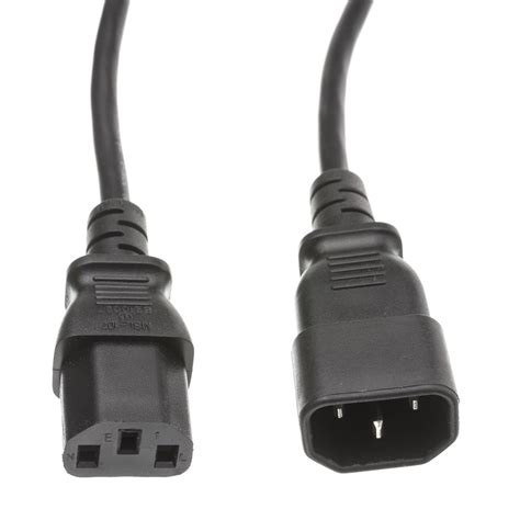 Buy CableWholesale 6-Feet Computer Power Cord Extension, UL/CSA, Black ...