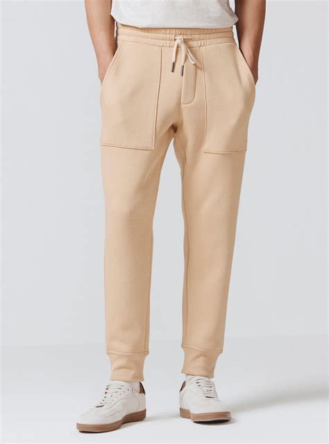 Buy French Khaki Cotton Poly Joggers | Casual Khaki Solid Jogger Pant ...