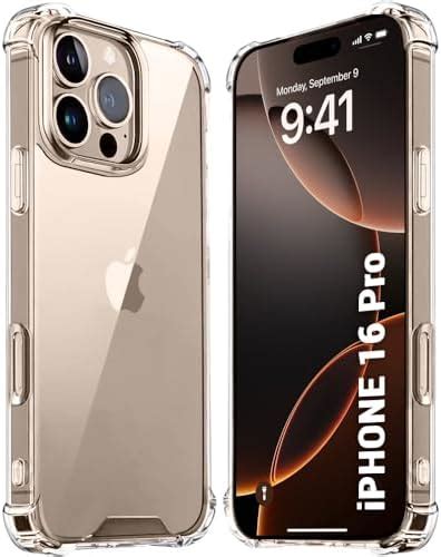 TheGiftKart Crystal Clear Back Cover Case for iPhone 16 Pro | 360 ...
