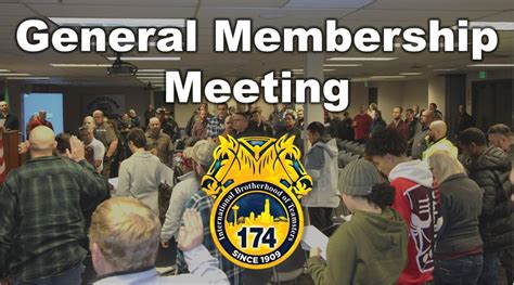 General Membership Meeting, Teamsters Local 174, Tukwila, 8 January ...