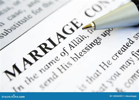 Muslim marriage contract stock image. Image of black - 14556559