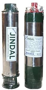 GANPATI JINDAL 1 HP Oil Filled Submersible Pump | 10 Stage, High Flow ...