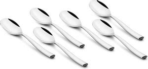 FNS International Elegancia Dinner Spoon Stainless Steel Tea Spoon Set ...