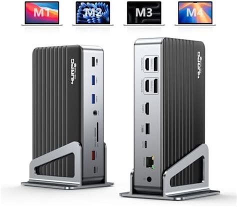 DisplayLink 3-Monitor Docking Station Triple 4K for MacBook Pro Air ...