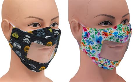 Image result for Clear Face Mask Pattern for Lip Reading Tutorial