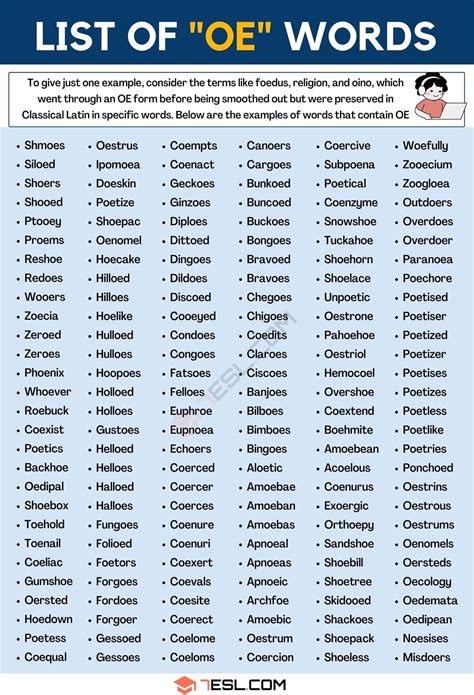 OE Words: 740+ Useful Words in English