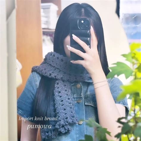 《Alpaca Tunisian shawl 》編み図パターン | pumowa/Import knit brand