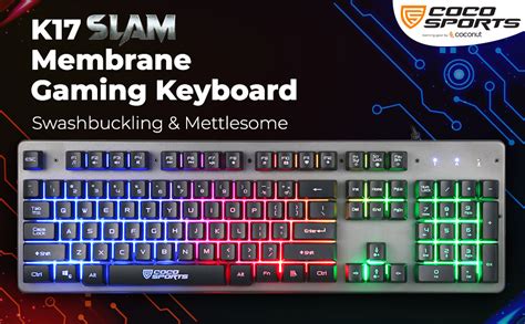 Amazon.in: Buy coconut K17 Slam Wired Membrane Gaming Keyboard Full ...