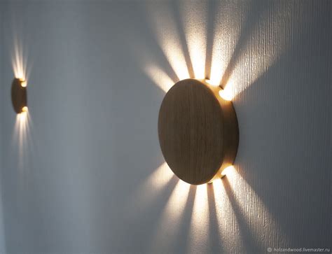 Светильник деревянный настенный SUNSET LOFT сканди купить в интернет ...