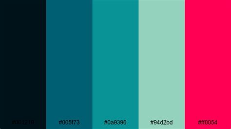 The Best 15 Blue Green Red Color Palette Ideas for Video & Design