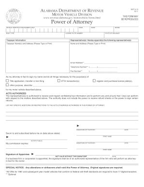 2013-2026 Form AL MVT 5-13 - Fill Out, Sign & Share Online | pdfFiller