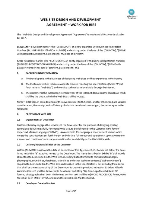 Image result for Sample Web Development Contract