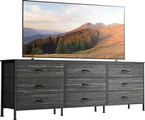 9 Drawer Dresser, 63 Inch Dresser TV Stand for 55, 65, 70 Inch TV ...