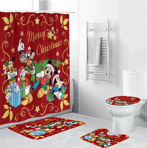 Mickey- Goofy and Friends Merry Christmas Bathroom Set | Christmas ...