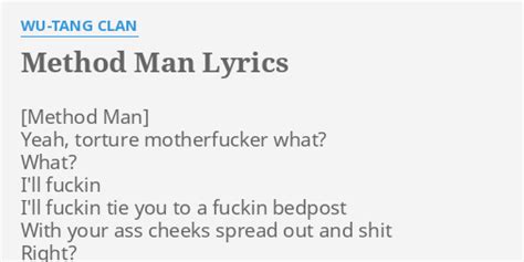 Image result for Method Man Lyrics Method Man