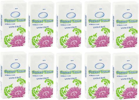 STAGER Soft Pocket Tissue Packs, Cotton Tissue, Face Tissue, Disposable ...