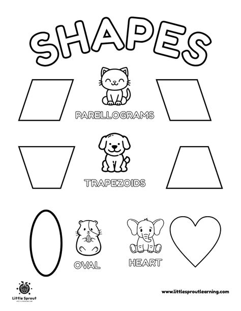 25 Free Shapes Coloring Pages For Kids – Fun, Easy & Printable - Little ...