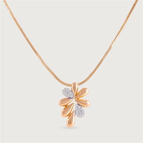Petal Perfection Gold & Diamond Pendant