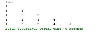 Image result for Pyramid for Loop Java