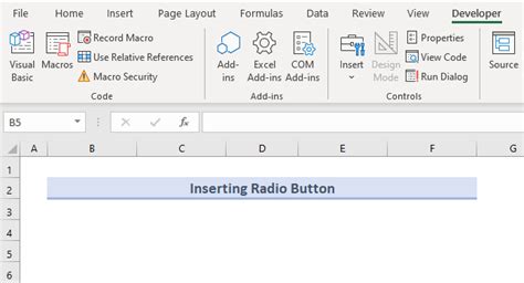 Image result for How to Create Radio Button in Excel