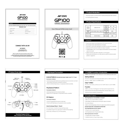 Ant Esports GP100 Controller Joysticks for PC (Windows 7/8/8.1/10 ...