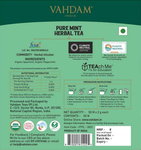 Buy Premium Herbal Tea Online - VAHDAM® India