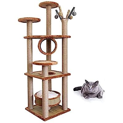 Buy NGOCVN Cat Tree Scratching Post Cat Tower Cat Tree House Cat Houses ...