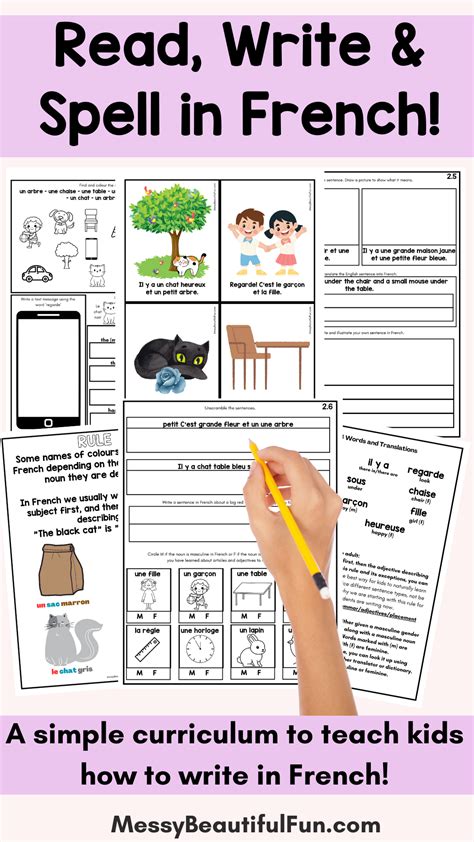 Messy, Beautiful, Fun: French Writing Made Easy! A Simple open-and-go curriculum