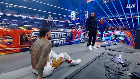 Jimmy Uso betrays Jey, hands Roman Reigns the win in the SummerSlam ...