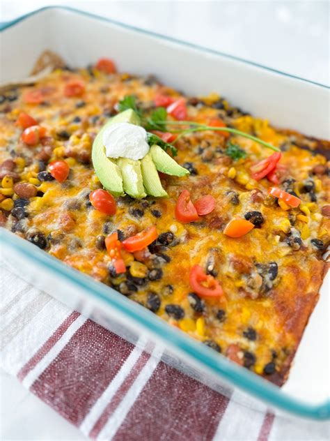 Black Bean Enchilada Casserole - Julia Pacheco