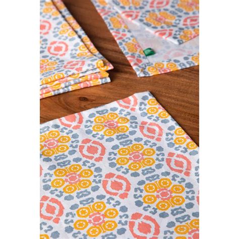 Buy Freedom Tree Incana Pure Cotton Ripe Mango Yellow Print & Pattern ...