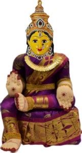 Puja N Pujari Varalakshmi Idol Gold Saree Decorative Showpiece (15 ...