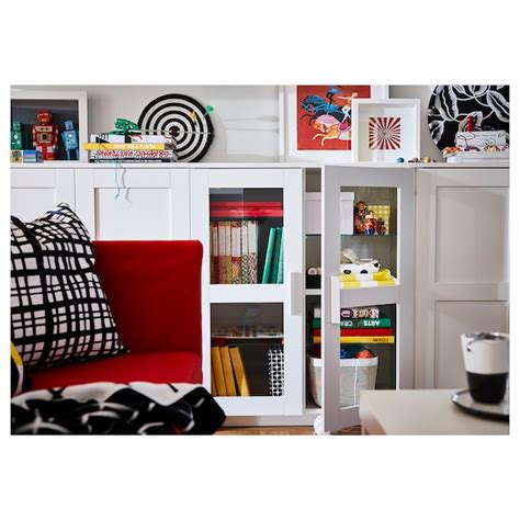 BRIMNES Cabinet with doors, white, 78x95 cm - IKEA