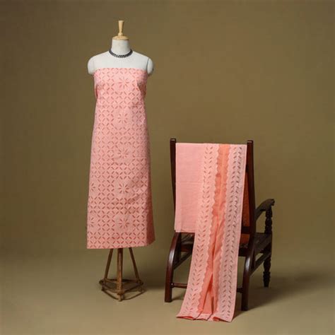 Handmade Applique Work Dress Materials Online | iTokri